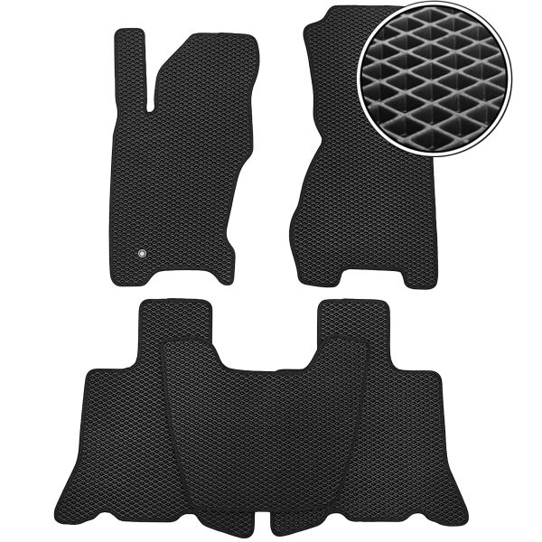 

Коврики в салон Kinetic для Jeep Grand Cherokee WJ '99-04 EVA-полимерные черные (комплект)