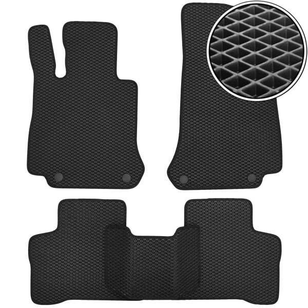 

Коврики в салон Kinetic для Mercedes EQC '19- EVA-полимерные черные (комплект)