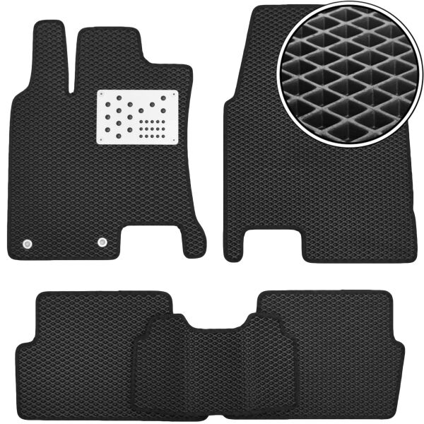 

Коврики в салон Kinetic для Nissan Qashqai '06-14 EVA черные с мет. подпятником (комплект)