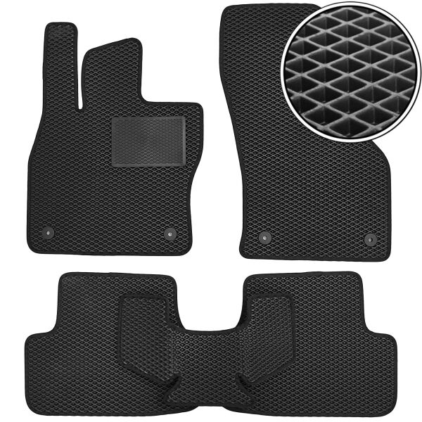 

Коврики в салон Kinetic для Seat Leon '12- EVA черные с подпятником (комплект)