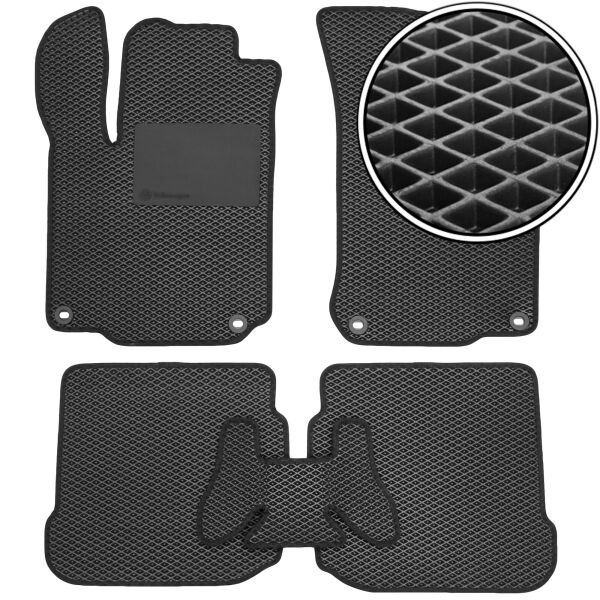 

Коврики в салон Kinetic для Volkswagen Golf IV '97-03 EVA черные с подпятником (комплект)