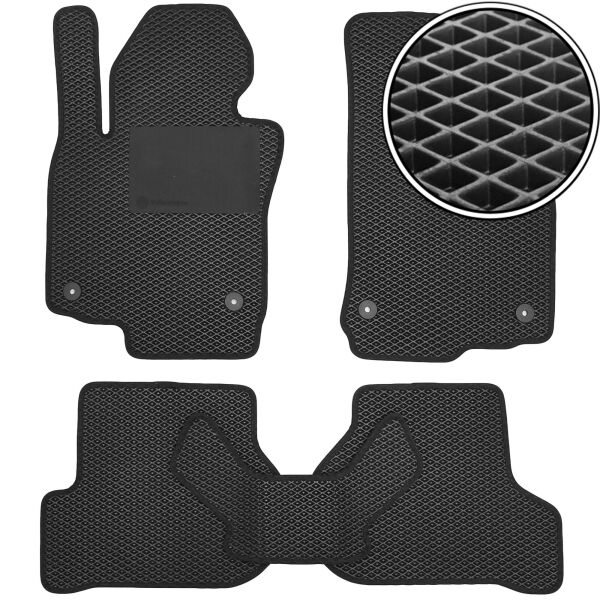 

Коврики в салон Kinetic для Volkswagen Golf VI '09-12 EVA-полимерные черные с подпятником (комплект)