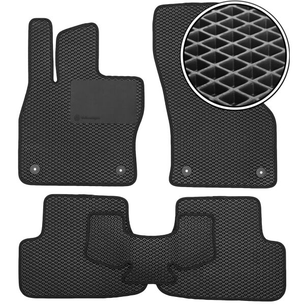 

Коврики в салон Kinetic для Volkswagen Golf VII '12- EVA-полимерные черные с подпятником (комплект)