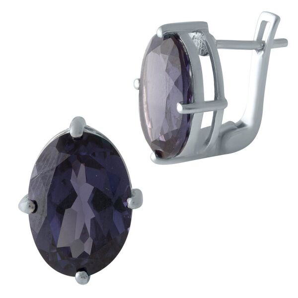 

Серьги из серебра с александритами (1700584)