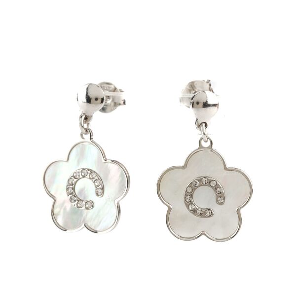 

Серьги из серебра с перламутром и куб. циркониями (1526899)