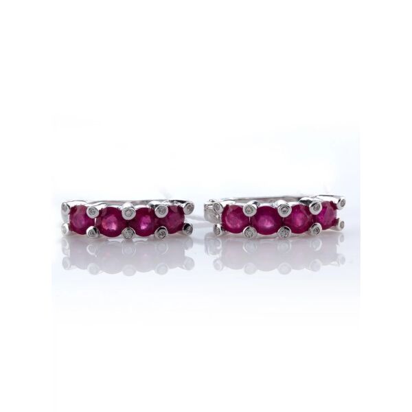 

Серьги из серебра с рубинами и куб. циркониями (1650871)