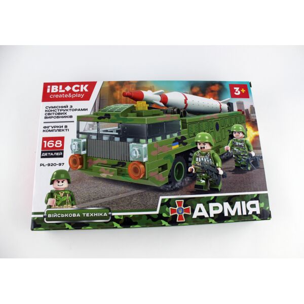 

Конструктор iBlock «АРМИЯ» 168 деталей (112381)