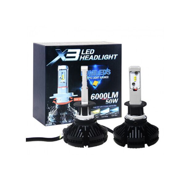 

Ксенон Светодиодные лампы для автомобиля X3 Led Headlight H1