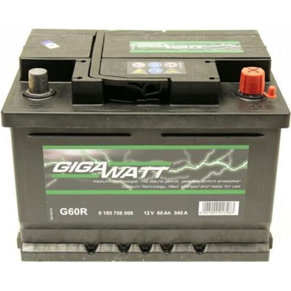 

Аккумулятор автомобильный GIGAWATT 60А (0185756009) JZL . 48553