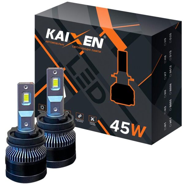 

Светодиодные лампы LED Kaixen K7 Canbus H11 (H8, H9) 6000k 45w 12v