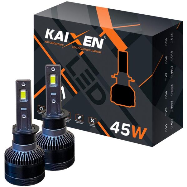 

Светодиодные лампы LED Kaixen K7 Canbus H1 6000k 45w 12v