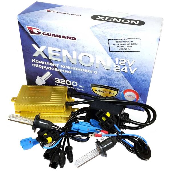 

Комплект ксенона Guarand 55w 12v H7 3000k