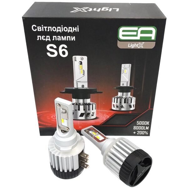 

Светодиодные лампы LED EA Light X S6 H15 5000k 8000Lm 32w 12-24v