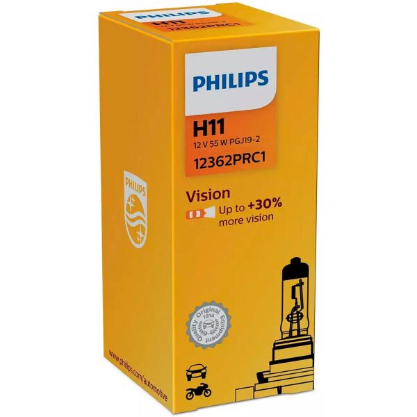 

Галогеновая лампа Philips H11 Vision 12362PRC1 55w PGJ19-2