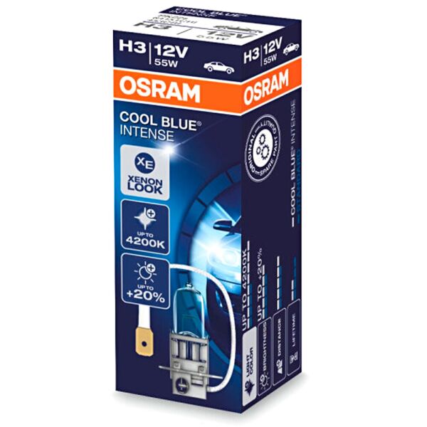 

Галогеновая лампа Osram H3 Cool Blue Intense 64151CBI 55w Pk22S