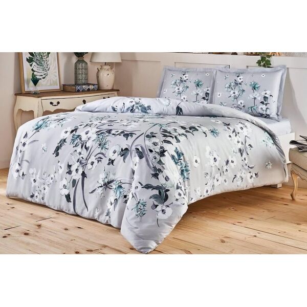 

Постельное белье Tac. Satin Emili Grey-Евро