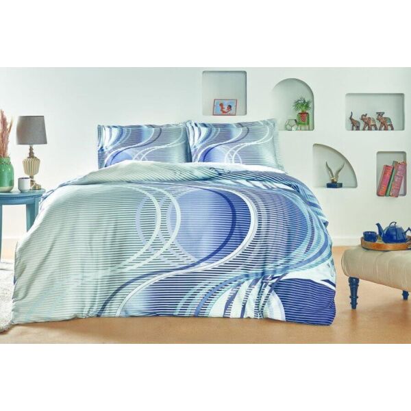 

Постельное белье Tac. Satin Marino Blue-Евро