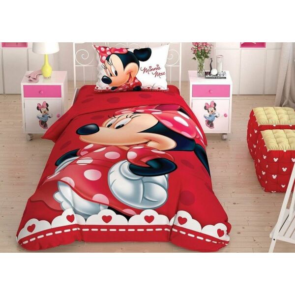 

Подростковое постельное белье TAC. Ранфорс Minnie Lovely Glitter-1,5-спальный подростковый