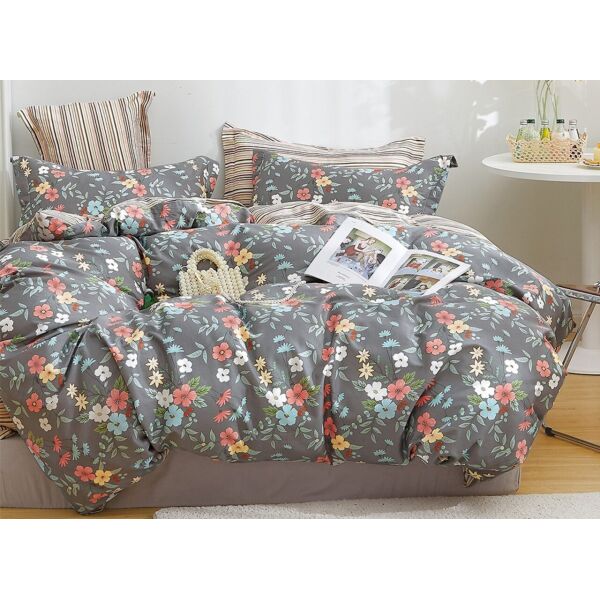

Постельное белье Home Line. Сатин 05-071 ГЕРАНЬ-Евро