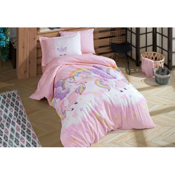 

Подростковое постельное белье Hobby. Poplin Magical розовое-1,5-спальный подростковый