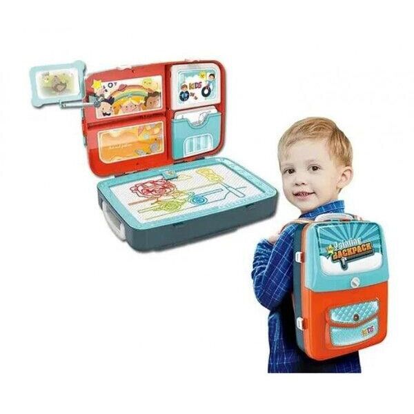 

Детский обучающий набор для рисования A-Toys Lid Backpack Packing 3in1 Синий