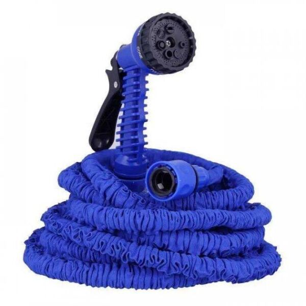 

Поливочный шланг саморастягивающийся Xhose Magic Hose 30 метров с распылителем, садовый шланг
