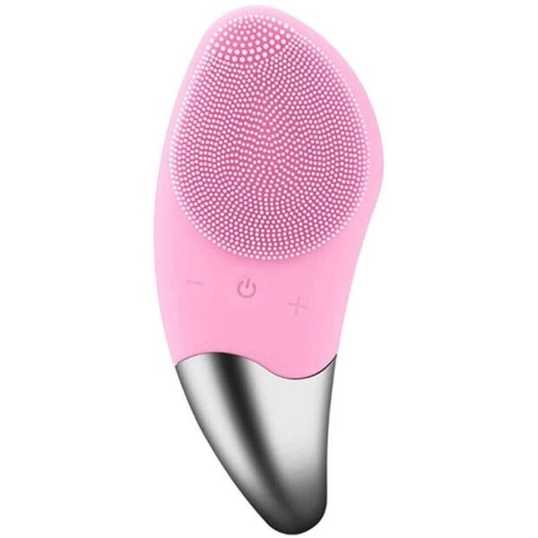 

Электрическая силиконовая щетка-массажер для лица Sonic Facial Brush Розовая