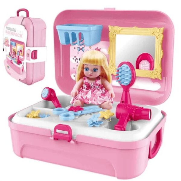 

Портативный рюкзак Cosmetics toy | Игровой набор для принцессы рюкзак