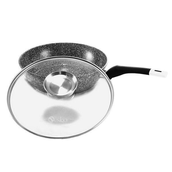 

Сковорода глубокая UNIQUE 28см UN-5172 WOK Granite Cap