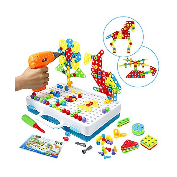 

Мозаика конструктор с шуруповертом 193 детали Creative Puzzle