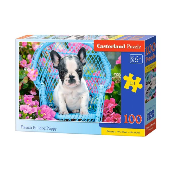 

Кастор пазлы 100 "Щенок французского бульдога" 40*29см /10/