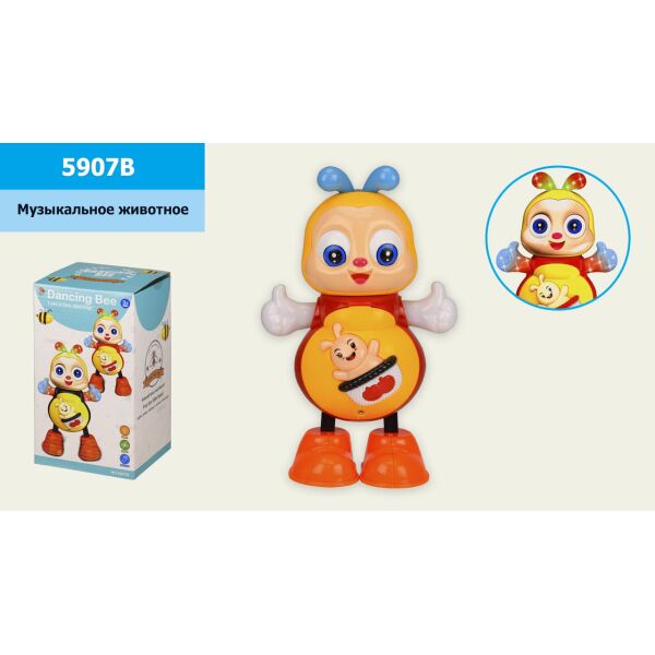 

Іграшка Танцююча бджілка муз. зі світлом, в кор. 21*12*11,5см /36/