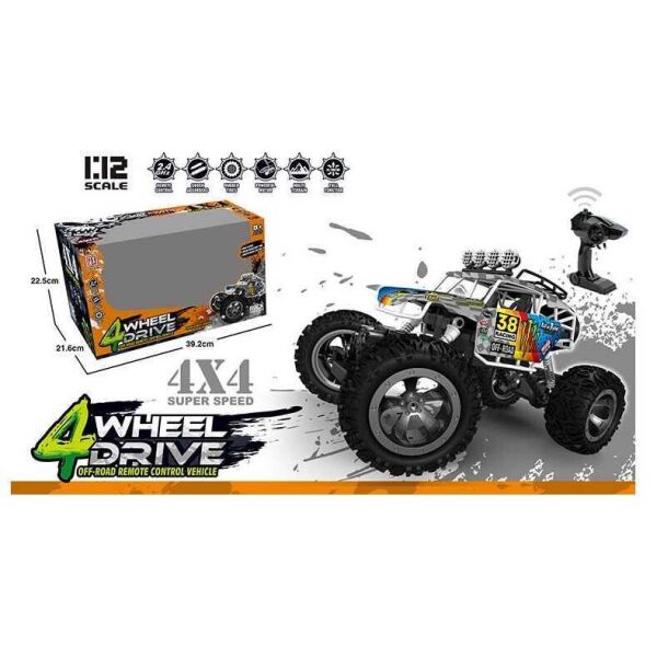 

Р.У джип аккумулятор 4.8 V, полный привод 4WD, в кор. /18/