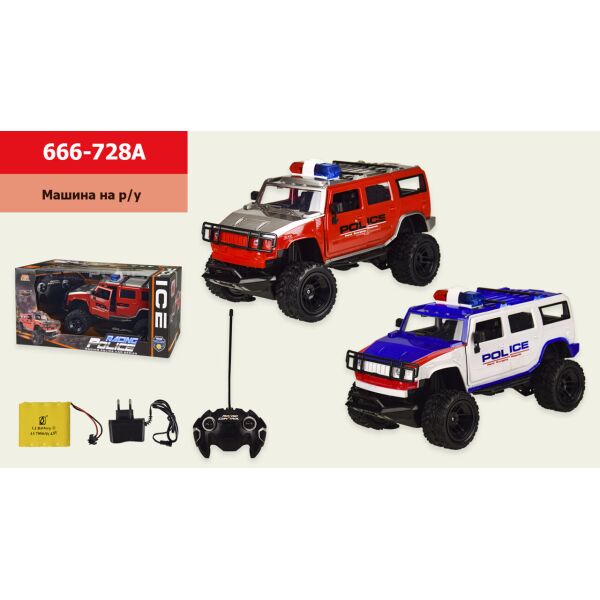 

Р/У Джип на аккум. 4.8V, 2 цвета, в кор. /16/