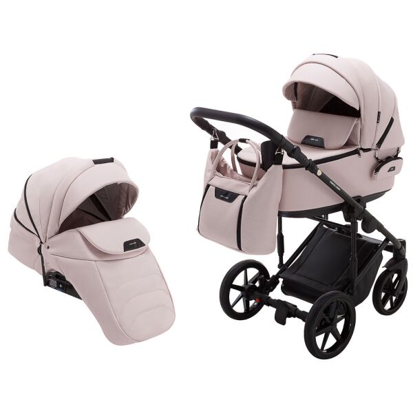 

Коляска 2 в 1 Adamex Porto Light ECO кожа 100% розовый 625761