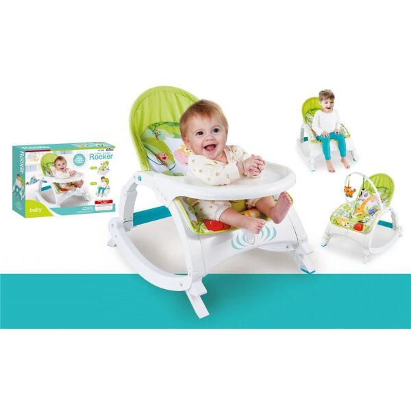 

Шезлонг качели 7988 2в1 зеленый tilly Rocker