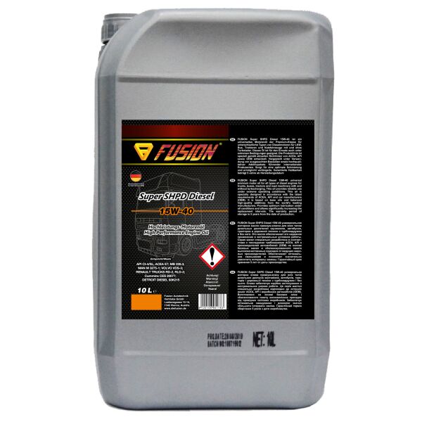 

Моторное масло FUSION Super SHPD Diesel 15W-40 10L