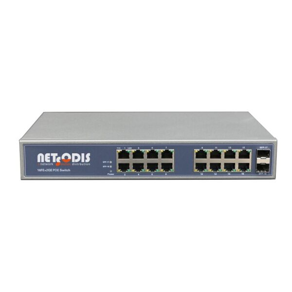 

PoE коммутатор NETSODIS PS118GF-24V (A00140)