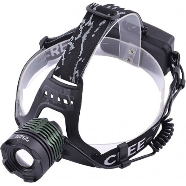 

Фонарь налобный светодиодный аккумуляторный Bailong Police BL-2188B-T6 50000W 152629
