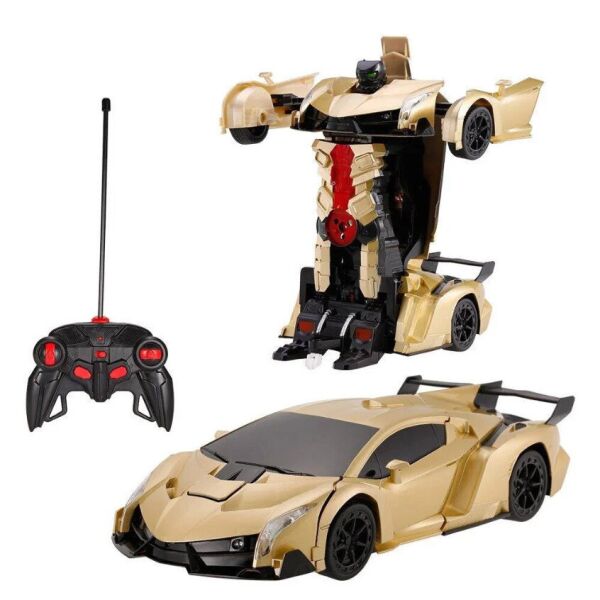 

Машинка Трансформер с пультом Lamborghini Robot Car Size 112 Золотая 184186