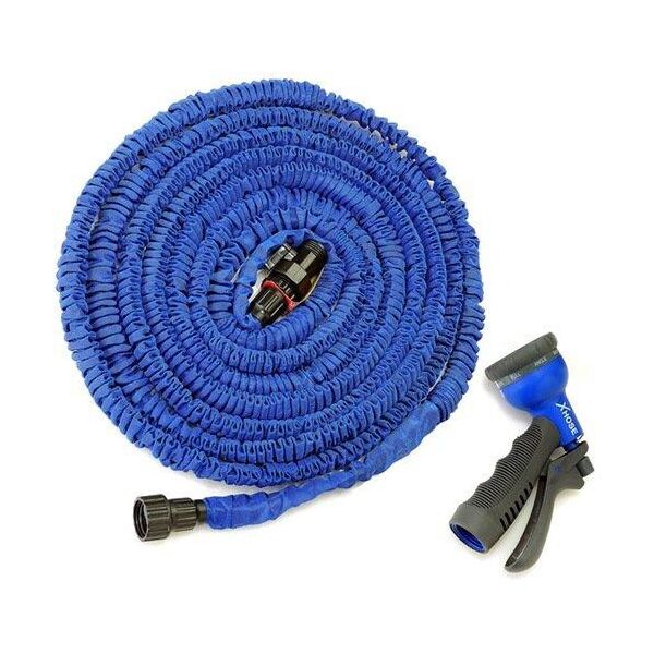 

Шланг садовый поливочный с распылителем растягивающийся Xhose 7.5м 130554