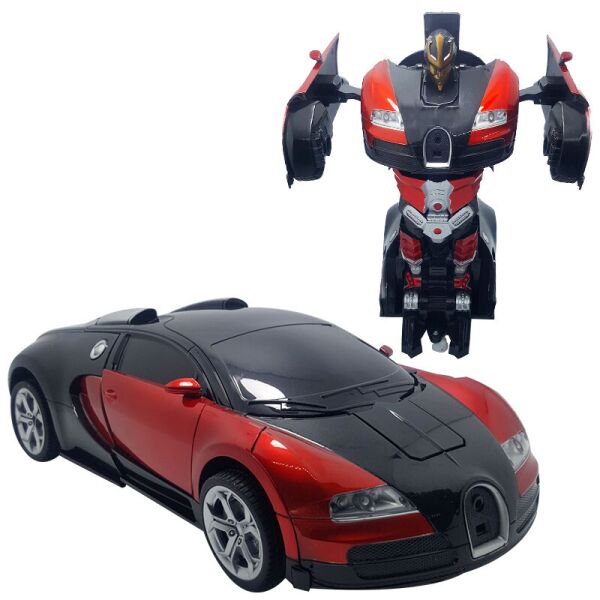 

Машинка трансформер с пультом Bugatti Robot Car Size 112 Красная 184185