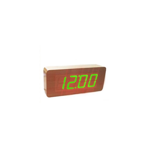 

Цифровые Настольные Деревянные Часы С Подсветкой 865-4 Green