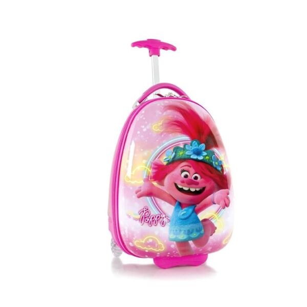 

Чемодан детский Heys Trolls на 2-х колесах Розовый