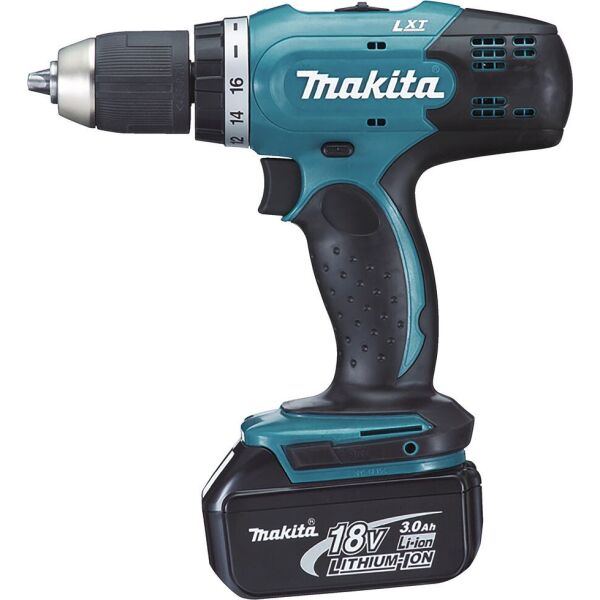 

Дрель-шуруповерт аккумуляторная Makita DDF453SYX4 LXT, 42/27 Нм, 1,5Аг х 1шт, DC18SD, картон