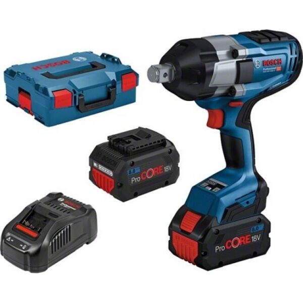 

Гайковёрт ударный Bosch GDS 18V-1050 H, 18В, 2xPC8.0 GAL1880 L-Boxx (0.601.9J8.502)