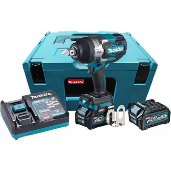 

Гайковерт аккумуляторный Makita TW001GD201 40V XGT, BL4025x2,DC40RA