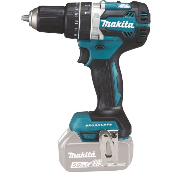 

Дрель-шуруповерт ударная Makita DHP 484 Z (без АКБ) LXT, 18В, 54/30Нм