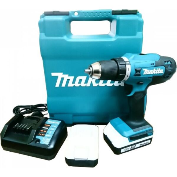 

Дрель-шуруповерт аккумуляторная Makita DF488DWE, 18В G-бат