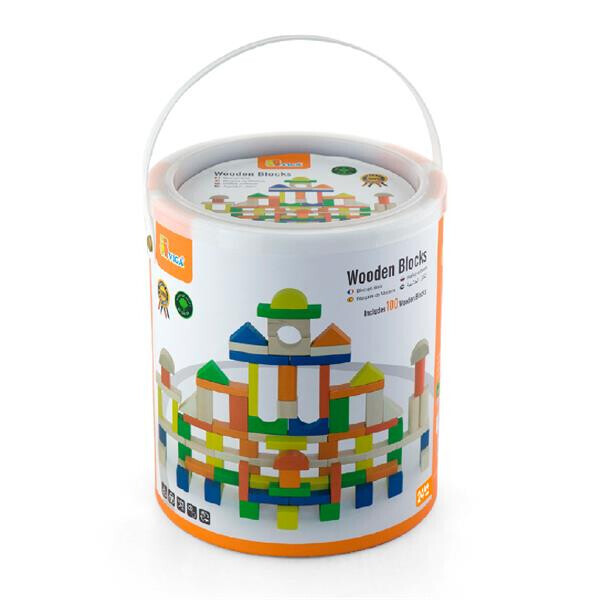 

Дерев'яні кубики Viga Toys Велике будівництво, 100 шт., 2,5 см (50334)